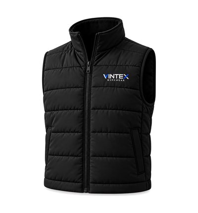 Black padded Vintex gilet